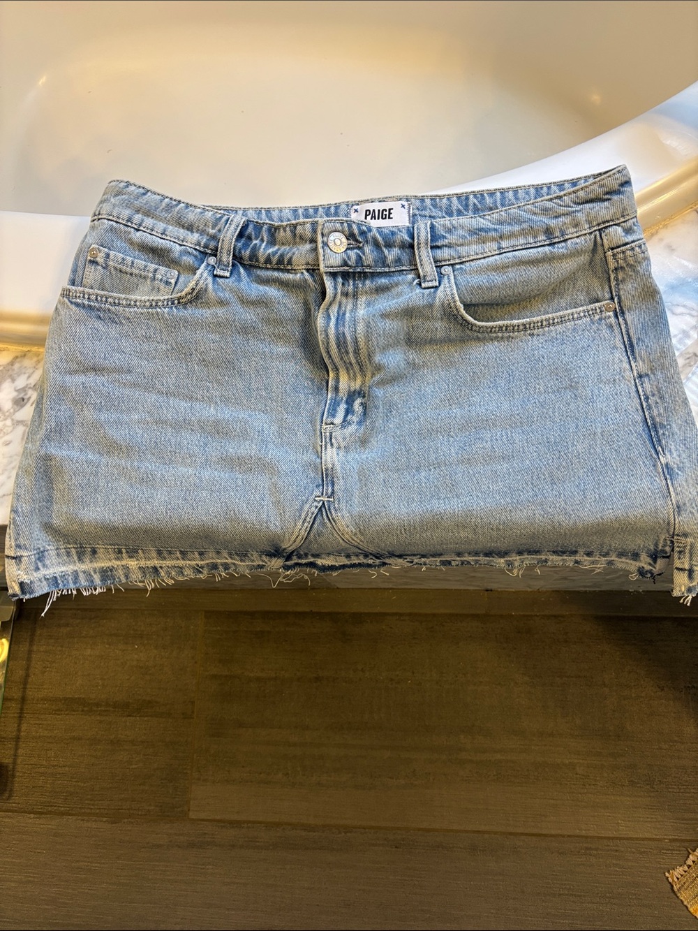 Paige Denim Miniskirt